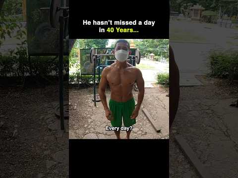 ...he hasn't missed a day in 40 years ๐น๐ญ