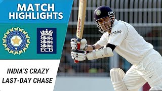 India's Crazy Last-Day Chase | Jaffer's Century, Tendulkar's Drama in Nagpur 2006 | England Survive!