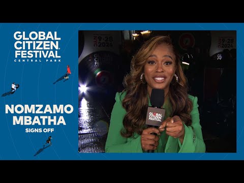 Nomzamo Mbatha wraps up backstage coverage | Global Citizen Festival NYC 2024