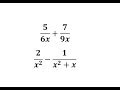 Rational Expressions and Fractions
