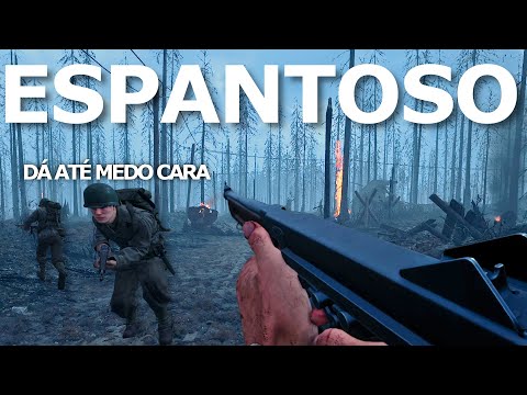 ATÉ OS VETERANOS FICAM ESPANTADOS COM A AMBIENTAÇÃO DESSE JOGO (HELL LET LOOSE)
