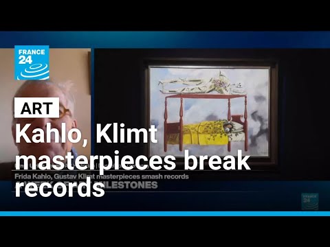 YouTube video thumbnail: A Week of art Milestones: Frida Kahlo, Gustav Klimt Masterpieces Smash Records
