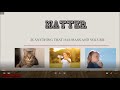 Properties of Matter and Mass