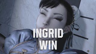 女性ファイター達がイングリッドに敗れる（ストリートファイター６）