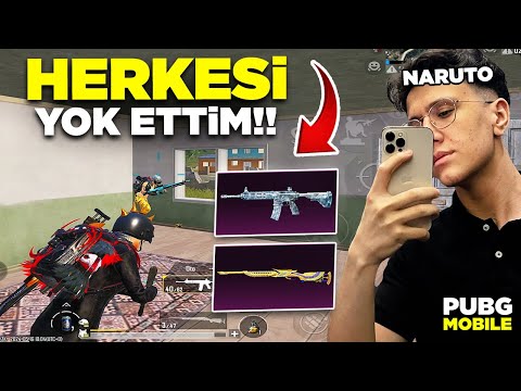 NARUTO YOK EDİYOR!! SOLO VS SQUAD! - PUBG MOBİLE