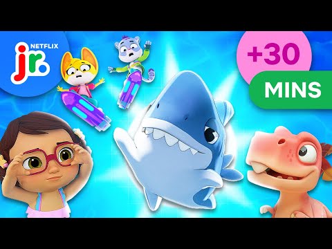 Ultimate Summer Cartoon Compilation ☀️ +30 Minutes | CoComelon Lane, Sharkdog, + More | Netflix Jr