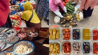 SUNDAY MARKET - NATURAL COOKING SOUND - MEAL PREP | STOK MAKANAN UNTUK BEBERAPA HARI