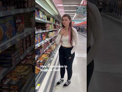 How to get mom to buy junk food. #shorts