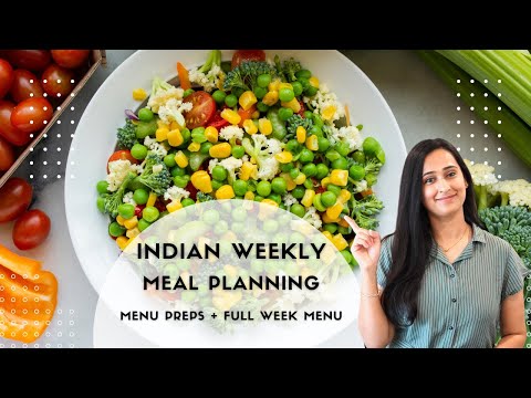 Indian Weekly Meal Planning | Full week Menu Ideas, Preparations & Recipes! Vegetarian Meal Plan-1