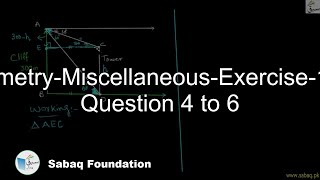Trigonometry-Miscellaneous-Exercise-15-From Question 4 to 6