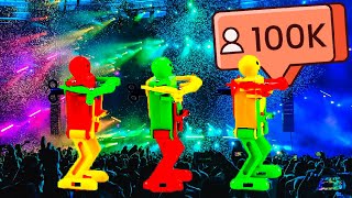 Micro-Bots BAILANDO DURANTE 1 HORA 💚 | ESPECIAL 100K DE SUSCRIPTORES