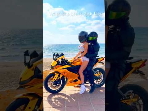 Exclusive with her in bio💃🏼🔥 She broke my bike so.. #moto #shorts relationships