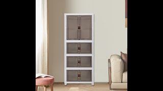 ตู้ใส่เสื้อผ้าแขวน/พับ ตู้เก็บของขนาดใหญ่ ตู้เก็บของ ตู้เสื้อผ้าพลาสติก ตู้เสื้อผ้า สไตล์โมเดิร์น