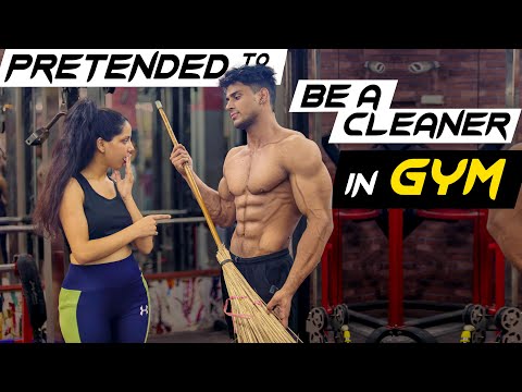 Pretended To Be A Gym Cleaner In Front of A Hot Girl ๐ฅ๐ช๐ผ || FitManjeet
