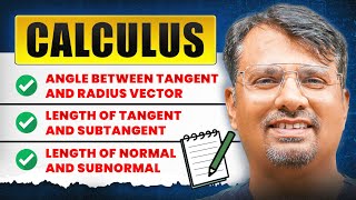 Calculus  - length of tangent, subtangent , normal and subnormal | By Gp Sir