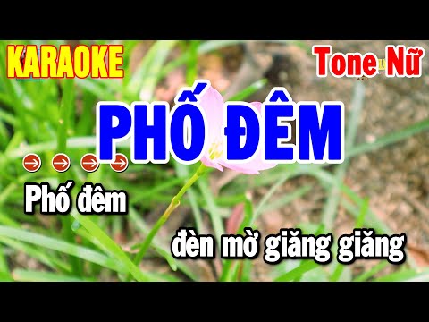 Karaoke Phố Đêm Tone Nữ Nhạc Sống Trữ Tình Hay Nhất 2025 | Thanh Hải