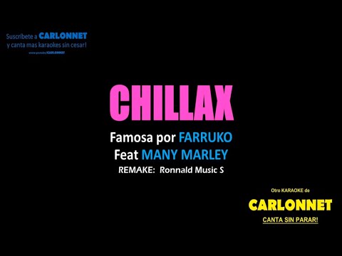 Chillax – Farruko Feat Ky Mani Marley (Karaoke)