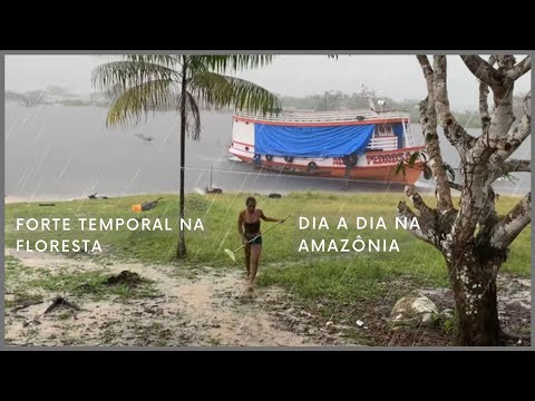 CAIU UM TEMPORAL NA SELVA/VIDA REAL NO INTERIOR DA AMAZÔNIA/COMUNIDADE RIBEIRINHA.