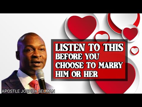 Do Not Accept His Proposal If You Don't See This | Apostle Joshua Selman | Valentine Message