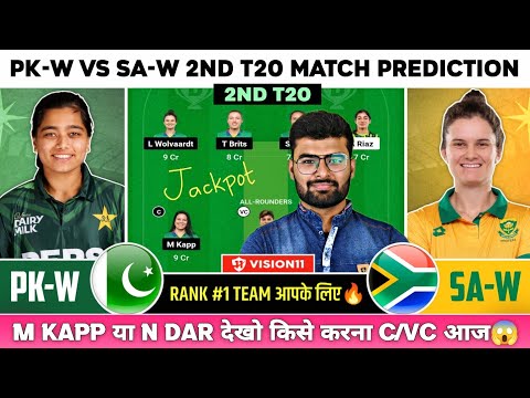 PK W vs SA W Dream11, PK W vs SA W T20, PK W vs SA W Dream11 Prediction, PAK-W vs SA-W Dream11 Today