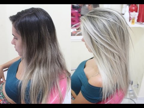 MECHAS PLATINADAS NA TOUCA RETOQUE DE RAIZ