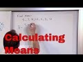 Understanding Sample Means and Weighted Means