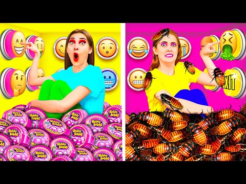 1000 Mystery Buttons Challenge Only 1 Lets You Escape | Epic Food Battle by TeenChallenge