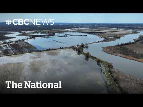 YouTube video thumbnail: Ontario Farmers Racing to Hold Back Lake Simcoe's Rising Waters