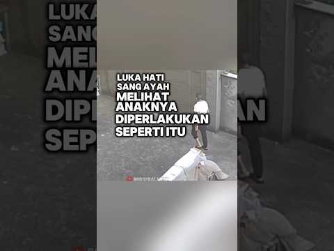 Demi sang buah hati si ayah merobohkan tembok pagar #shorts