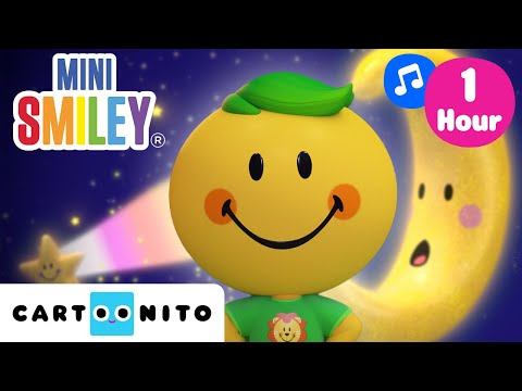 Twinkle Twinkle Little Star  🎶  1 Hour of Nursery Rhymes | Mini Smiley | Cartoonito