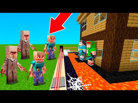 APOCALIPSE DE 1000 PARASITAS ATACARAM A VILA NO MINECRAFT!! (VÍRUS)
