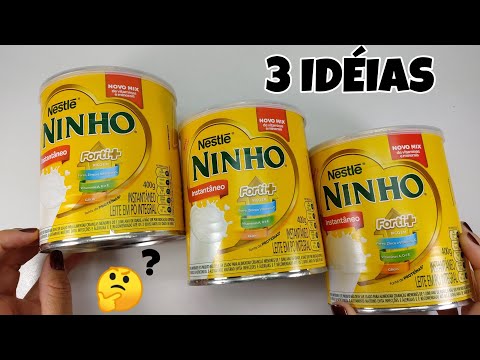 3 IDÉIAS CRIATIVAS PARA O BANHEIRO FEITAS COM LATA DE LEITE ❤️🛀