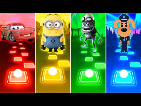 Coffin Dance: Lightning McQueen x Minions x Crazy Frog x Sheriff Labrador - Tiles Hop