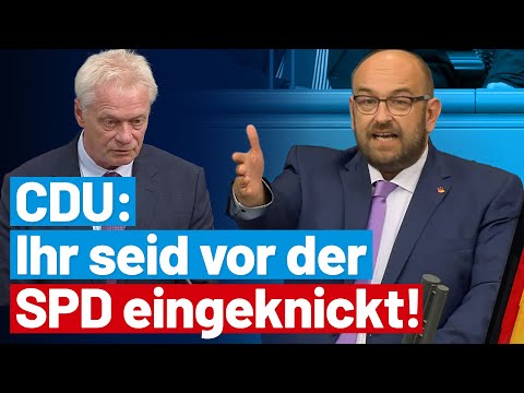 Stephan Protschka greift die Union für ihr Einknicken an! - AfD-Fraktion im Bundestag