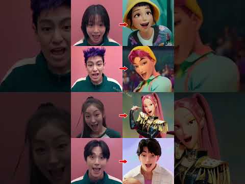 Squid Game & KPop Demon Hunters singing "Te teh té adu aduh"