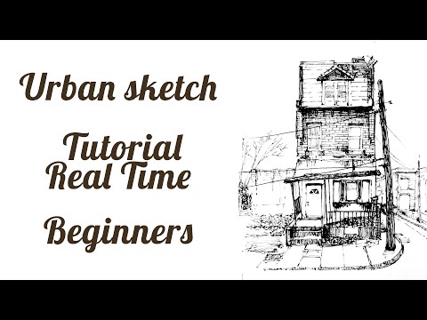 How to sketch a building | Urban architecture real time