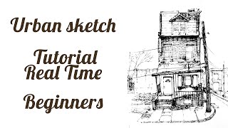How to sketch a building | Urban architecture real time