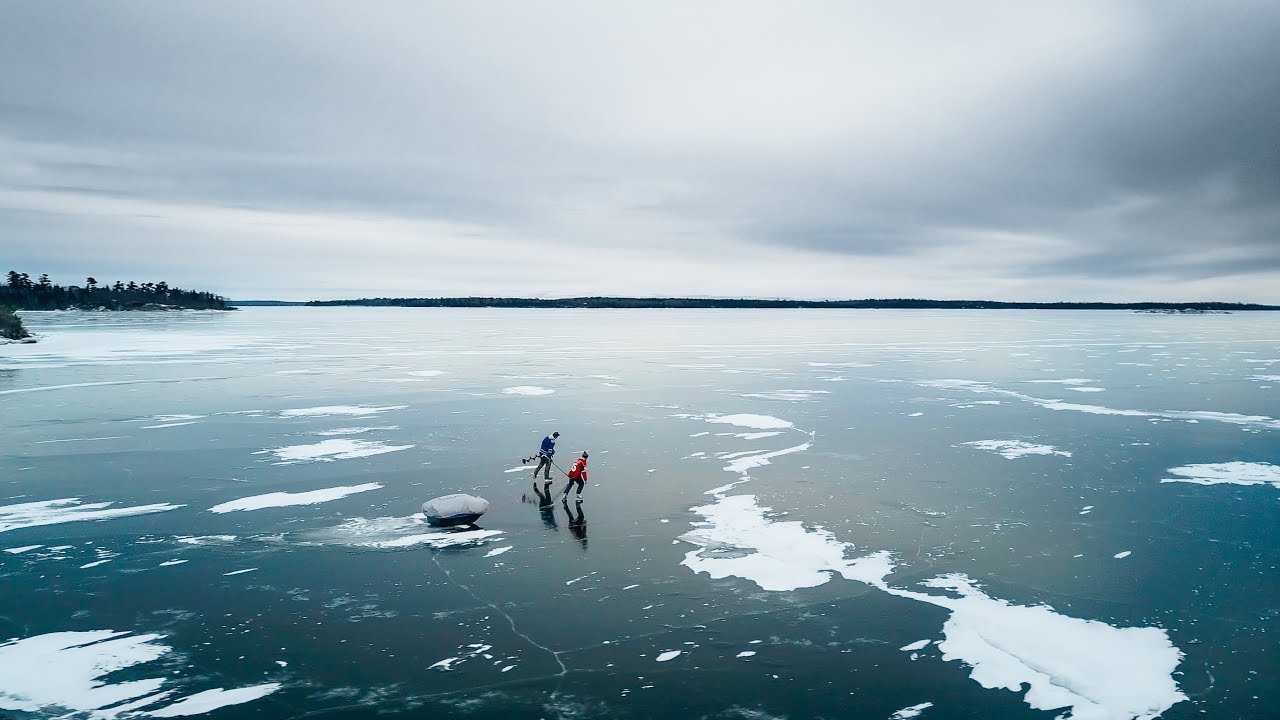 Ice Fishing ON SKATES! - Jay Siemens