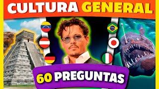 ¿Puedes RESPONDER estas 60 PREGUNTAS? ✅❌🌎