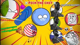 👿English or Spanish?👿☠️ pick the chit ☠️ italy kills America ? 😂#countryball