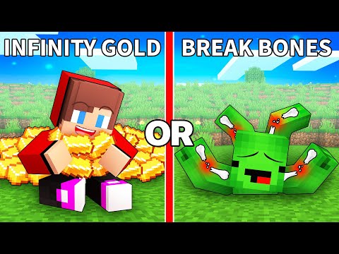 What Will Mikey and JJ Choose in Minecraft? (Maizen)