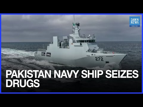 YouTube video thumbnail: Pakistan Navy Ship Seizes Drugs Worth Nearly $1bn in Arabian Sea