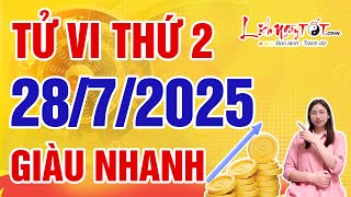 Tử Vi Hàng Ngày 28/7/2025 Thứ 2 Đoán Ngay Con Giáp Dễ Đón Lộc Lớn Giàu Nhanh Như Chớp