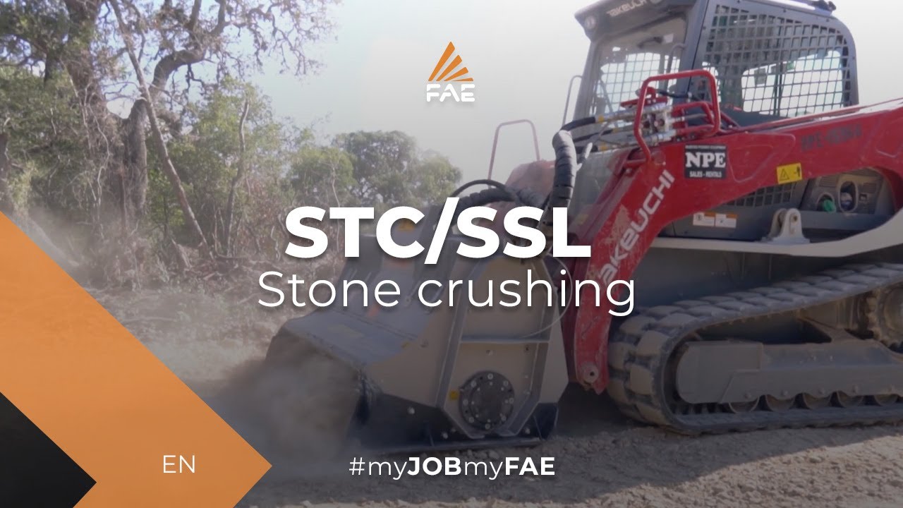 Video - STC/SSL - FAE STC/SSL - Stone crusher for skid steer loaders