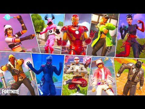 All NEW LEAKED Skins GAMEPLAY Fortnite (Iron Man, SEASON 2 PACKS, Kozaru & More)