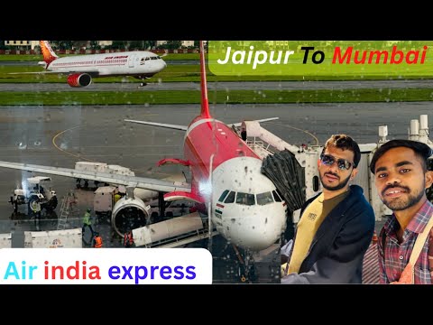 First experience of my life || AIR INDIA EXPRESS|| Jaipur to Mumbai Vlog || emergency landing ‼️