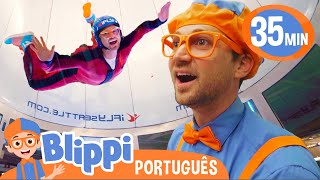 Blippi Aprende a Voar! | Melhores Episódios do Blippi! | Vídeos Educativos para Crianças