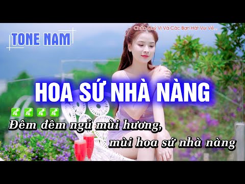 Karaoke Hoa Sứ Nhà Nàng (Tone Nam) Beat Công Tuấn Phối Mới Cực Hay – Hoàng Dũng Karaoke