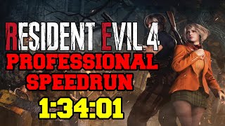 Resident Evil 4 Remake Professional Speedrun 1:34:01 (No Intro)