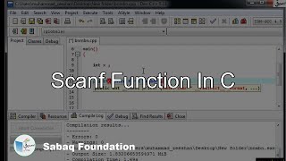 scanf function in C